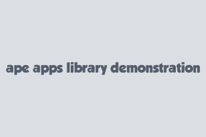 Ape Apps Library Demonstration media