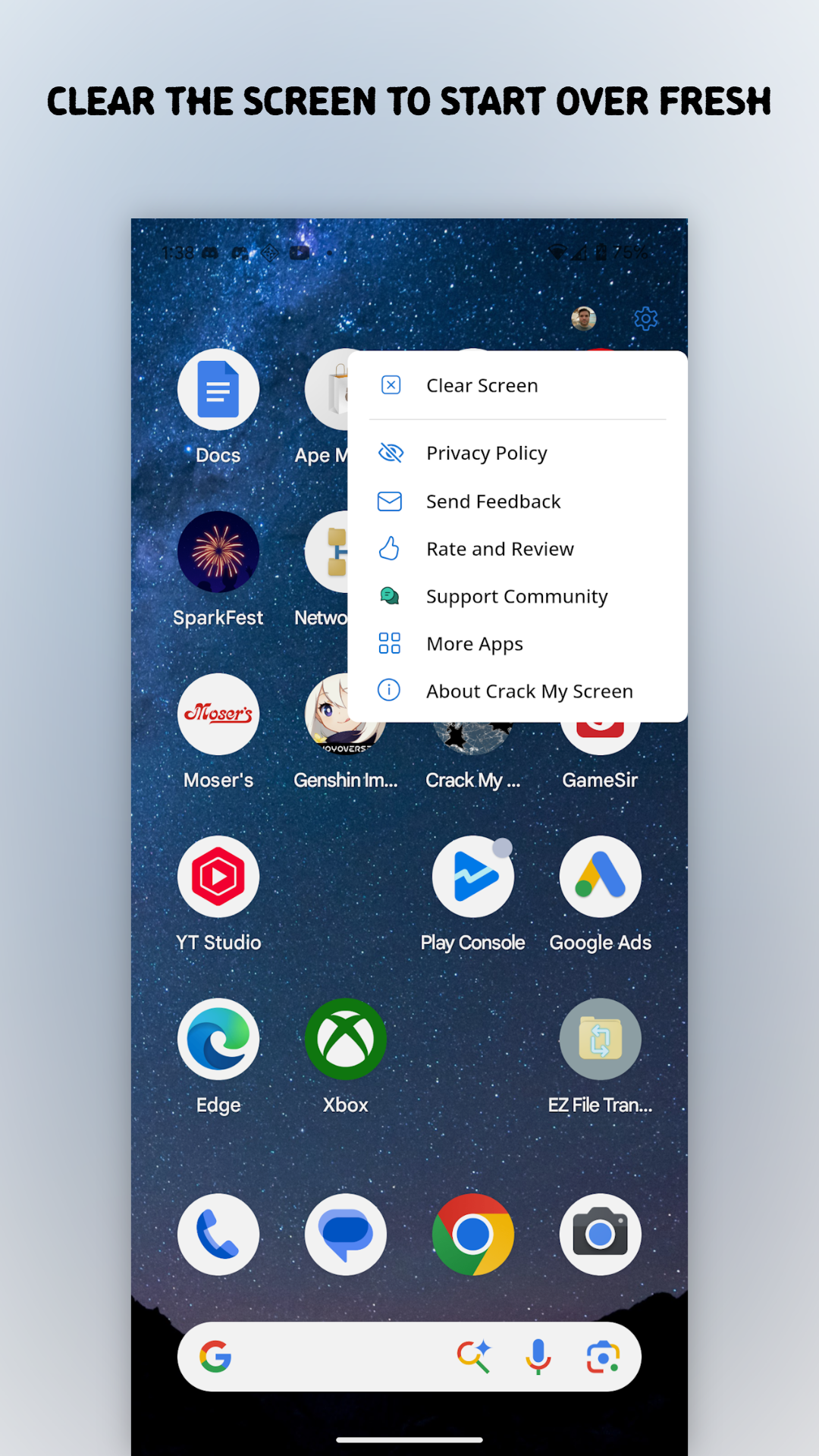 Crack My Screen screenshot