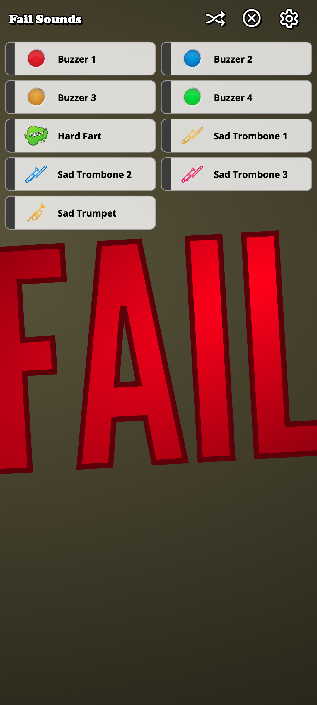 Fail Sounds screenshot