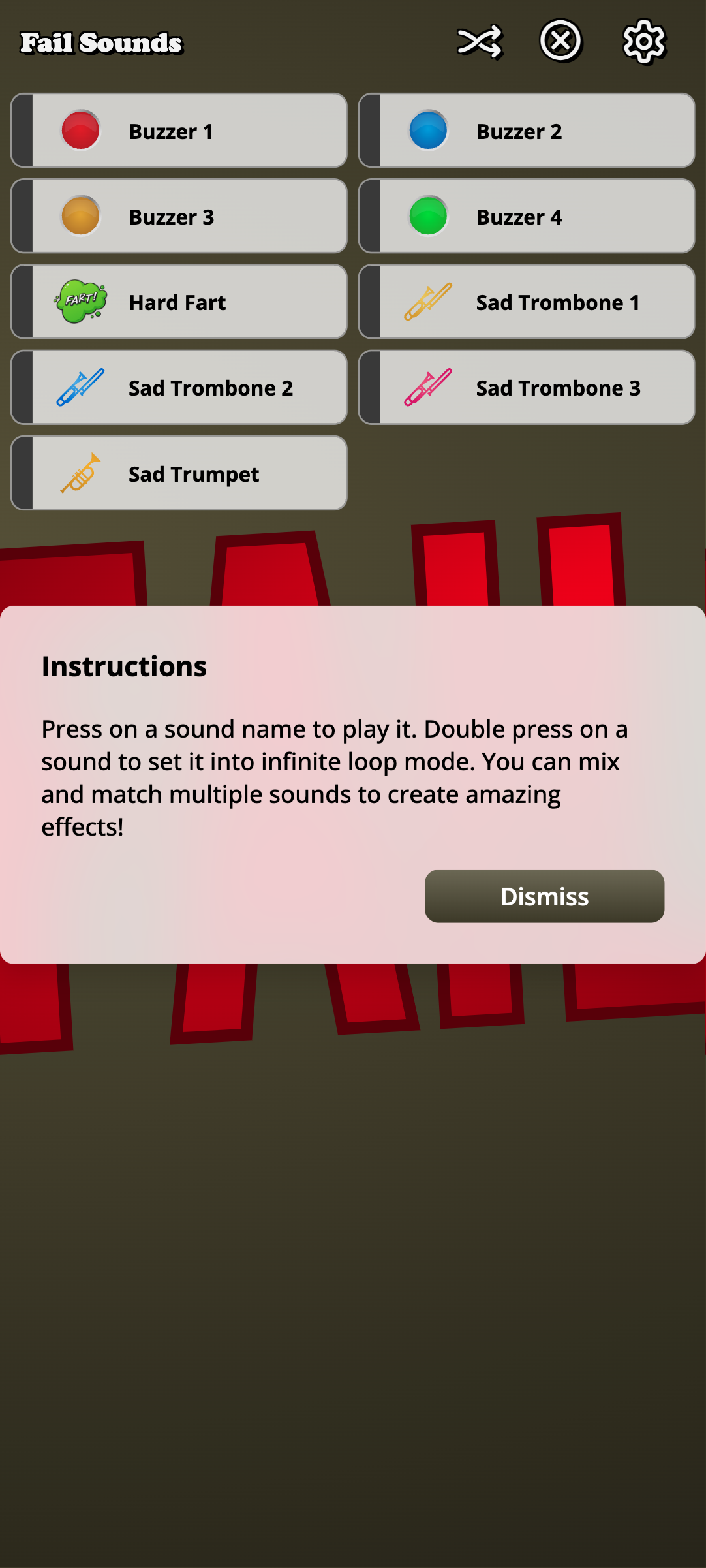 Fail Sounds screenshot