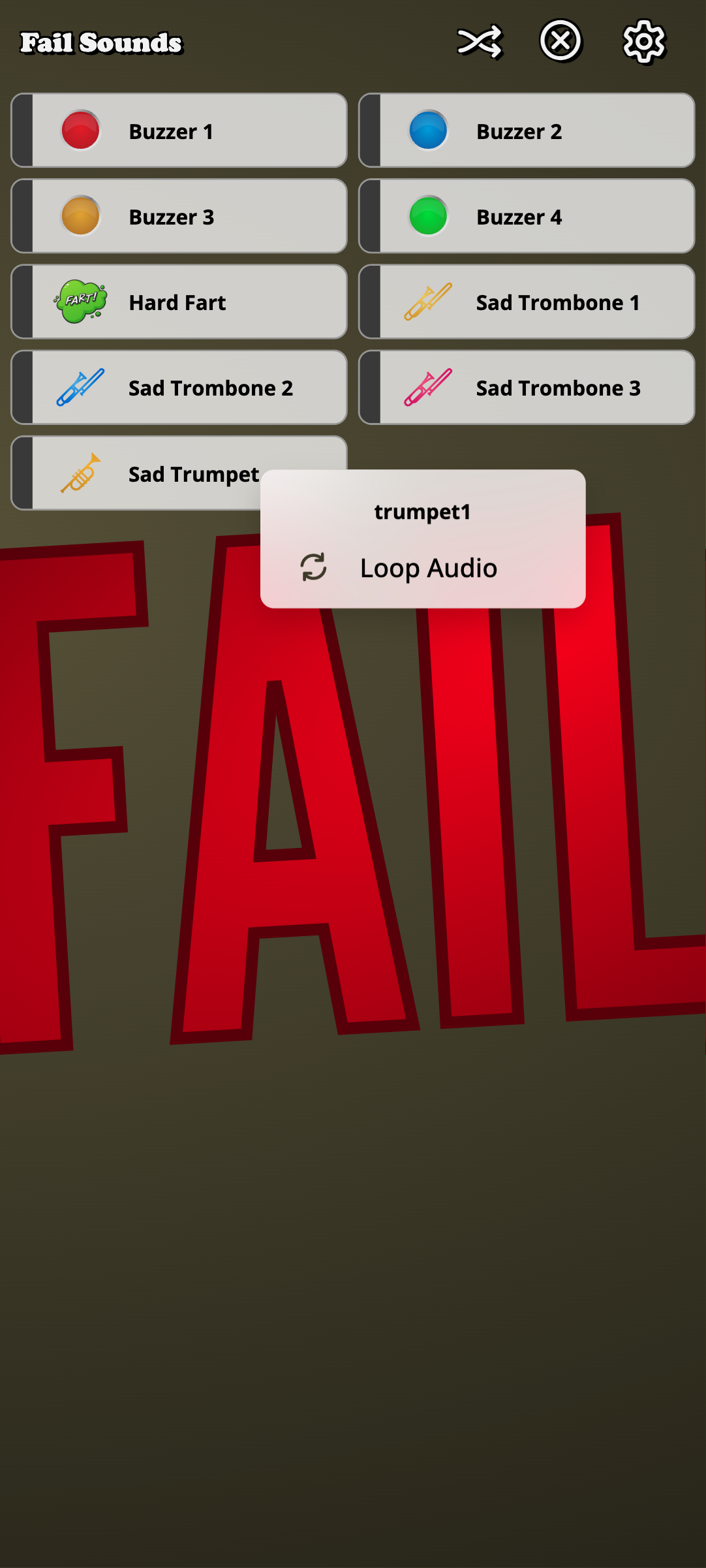 Fail Sounds screenshot