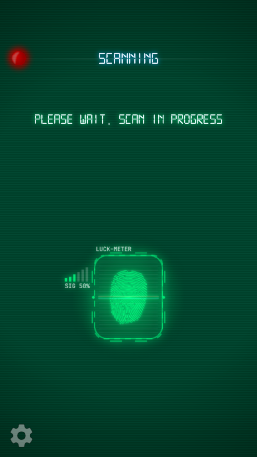 Fingerprint Luck Scanner screenshot