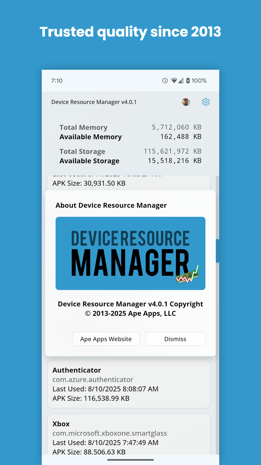 Device Resource Manager screenshot