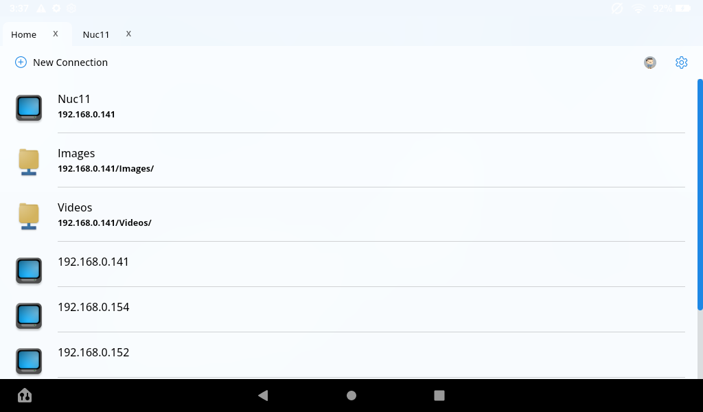 Network Browser screenshot