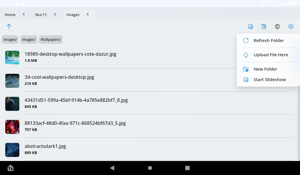 Network Browser screenshot