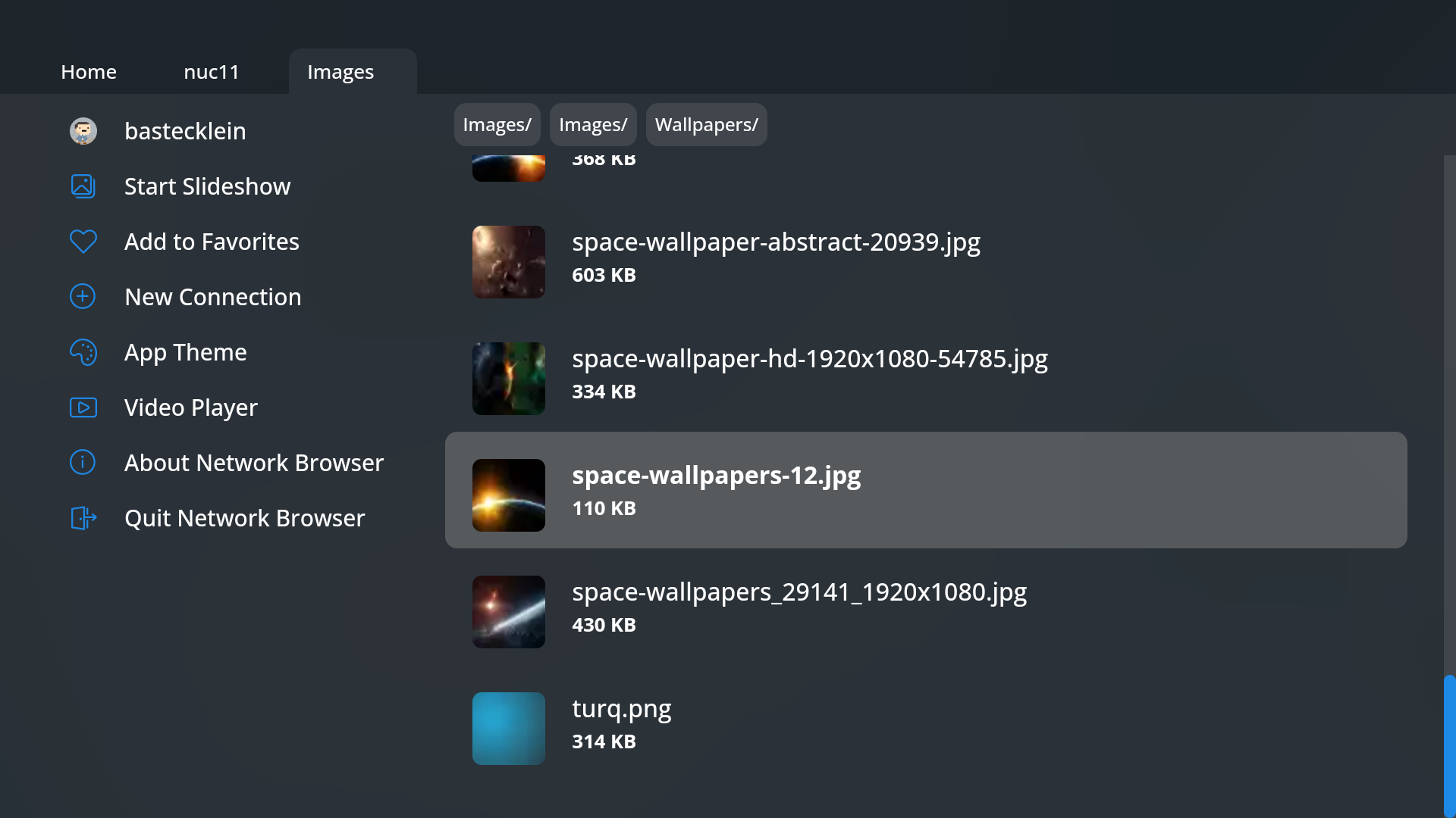 Network Browser screenshot
