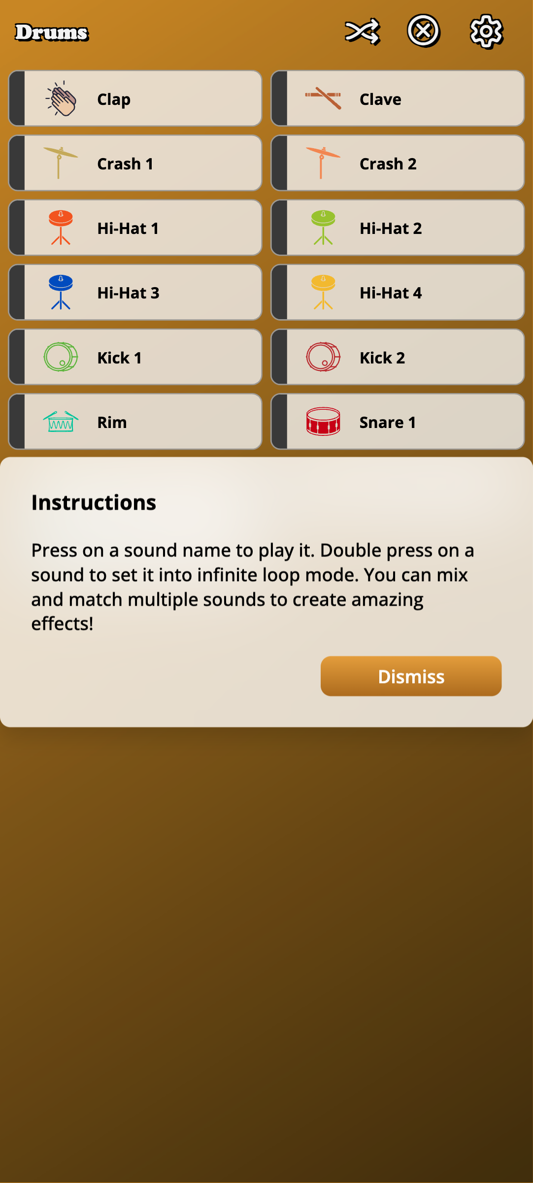Drums screenshot