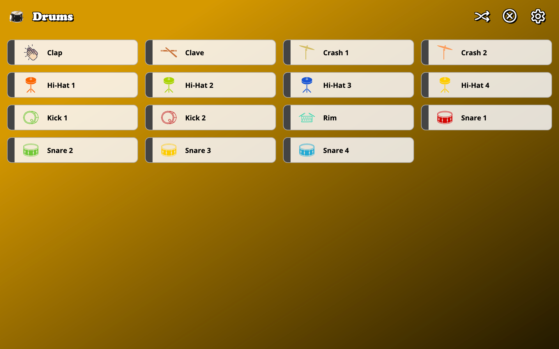Drums screenshot