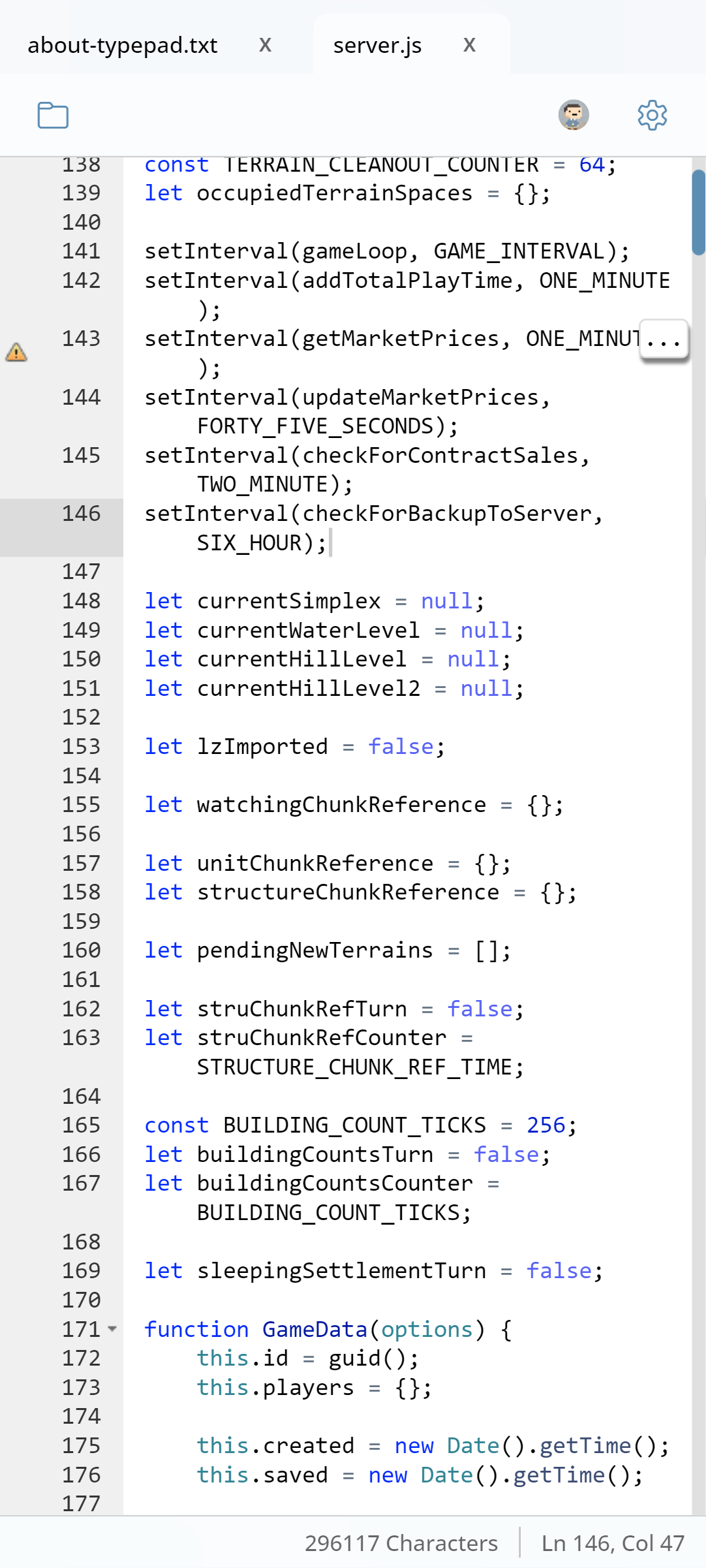Typepad screenshot