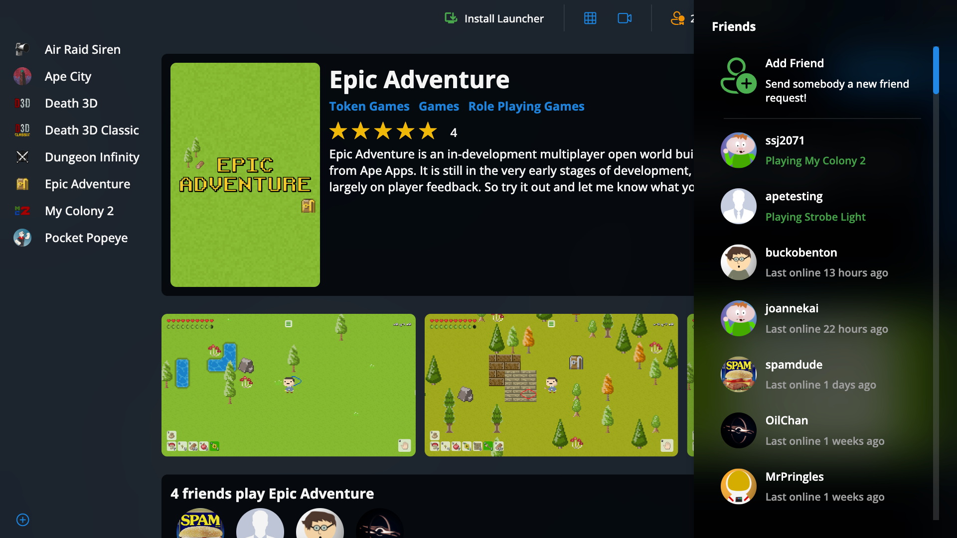 Ape Apps Launcher screenshot