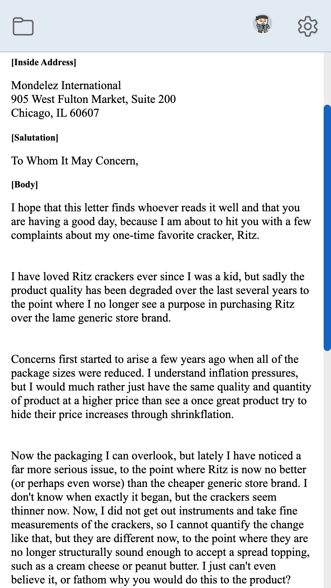 EZ Letter Maker screenshot