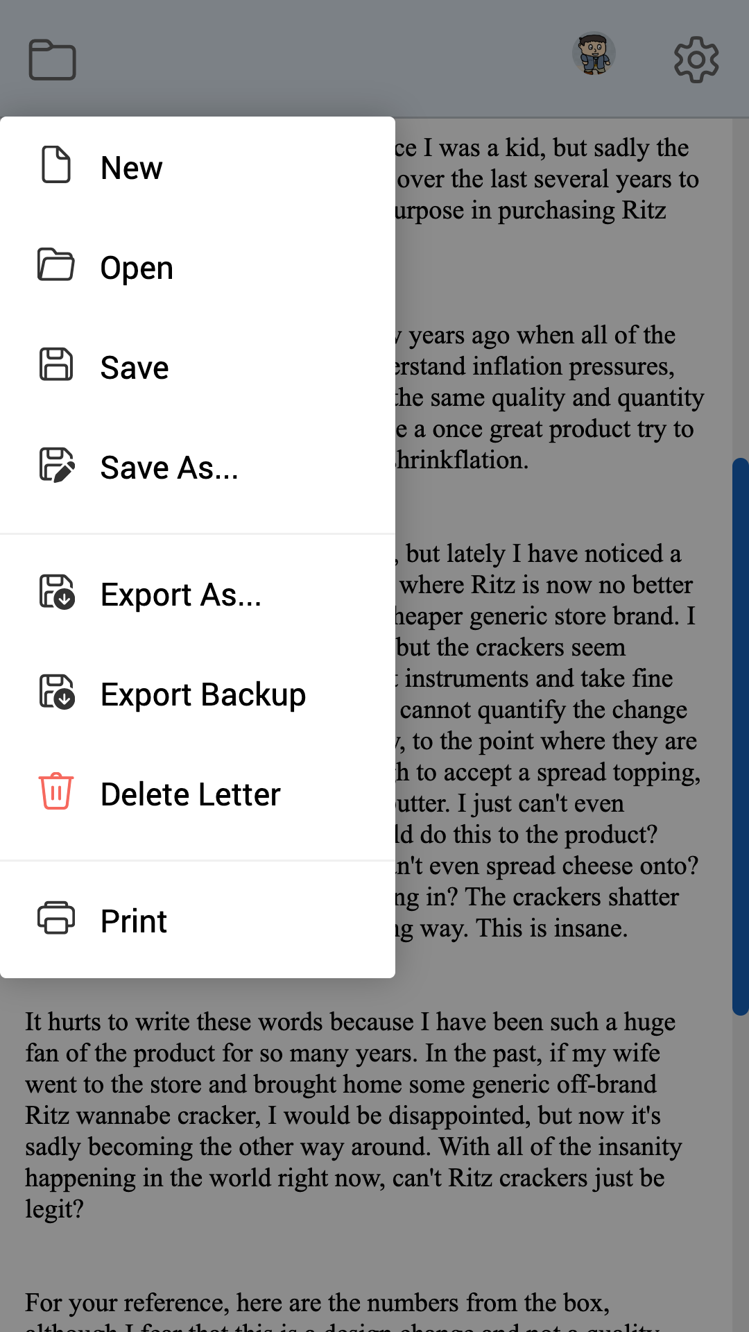 EZ Letter Maker screenshot