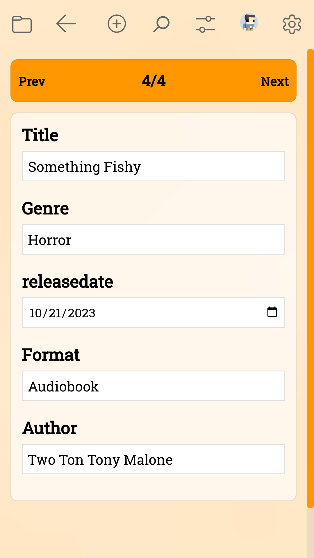 EZ Database screenshot