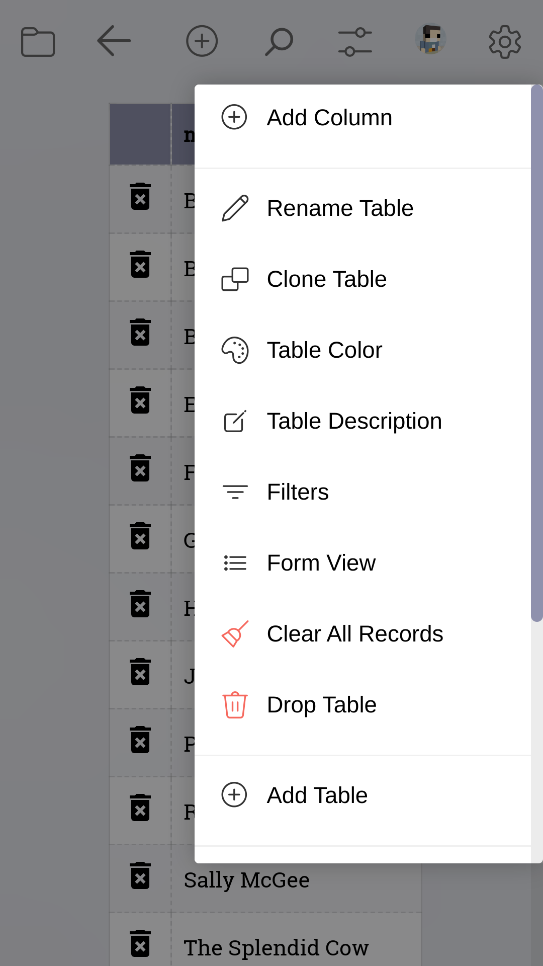 EZ Database screenshot