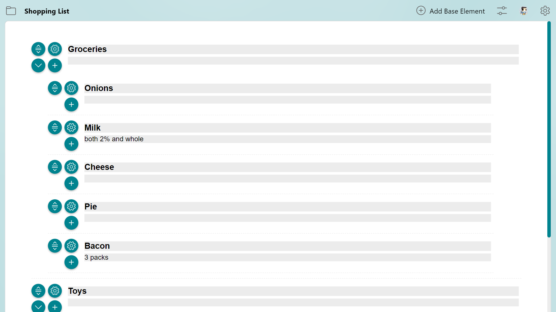 EZ Outliner screenshot
