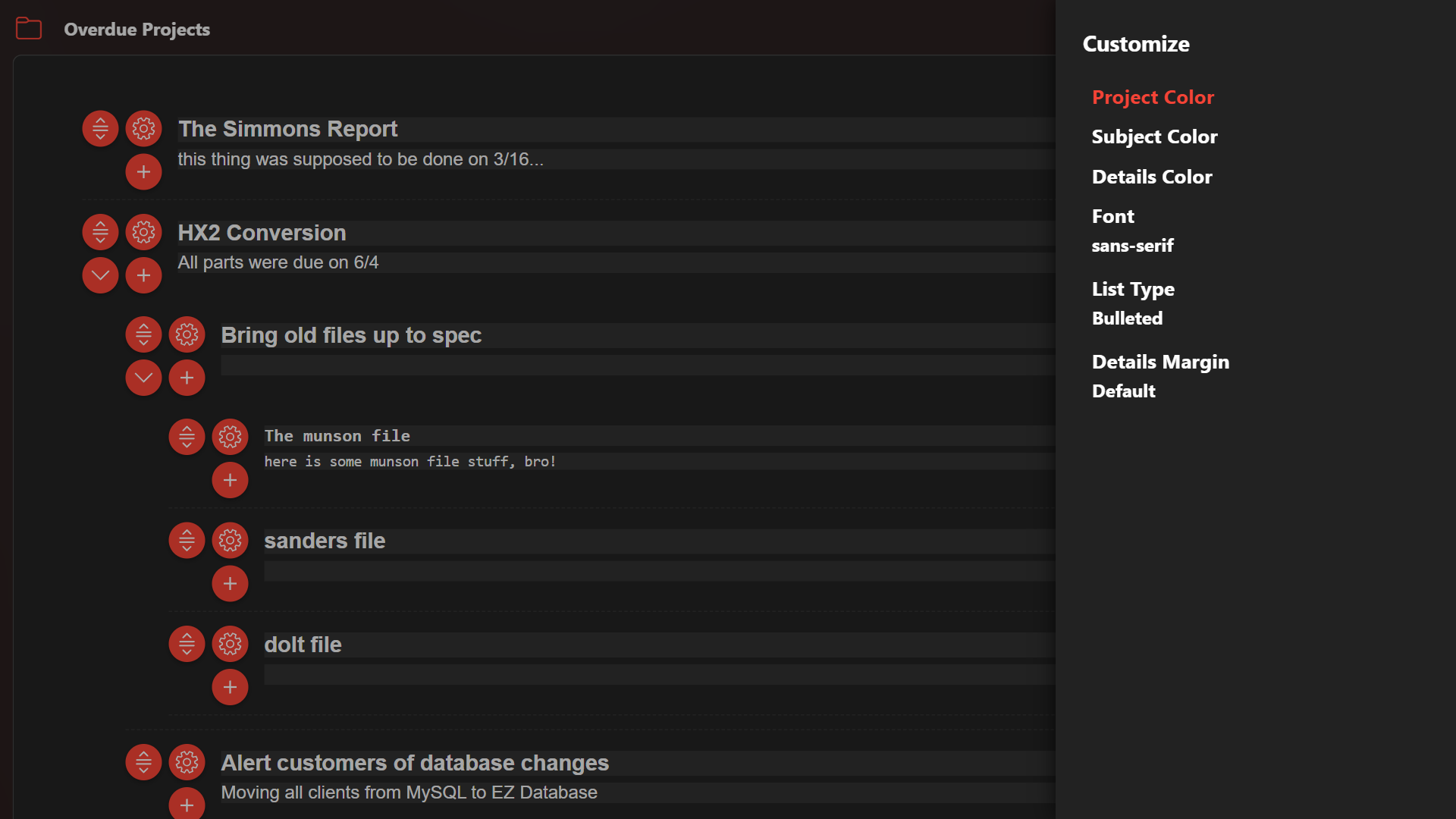 EZ Outliner screenshot