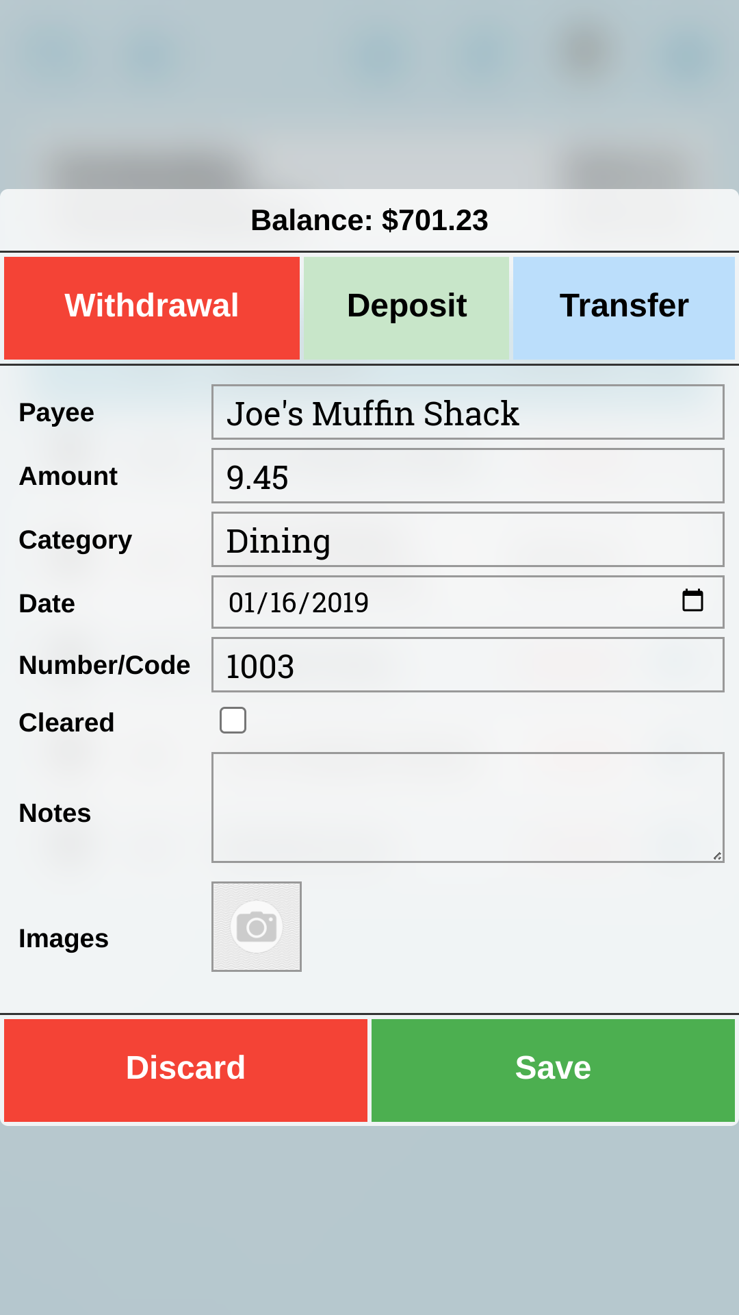 EZ Register screenshot