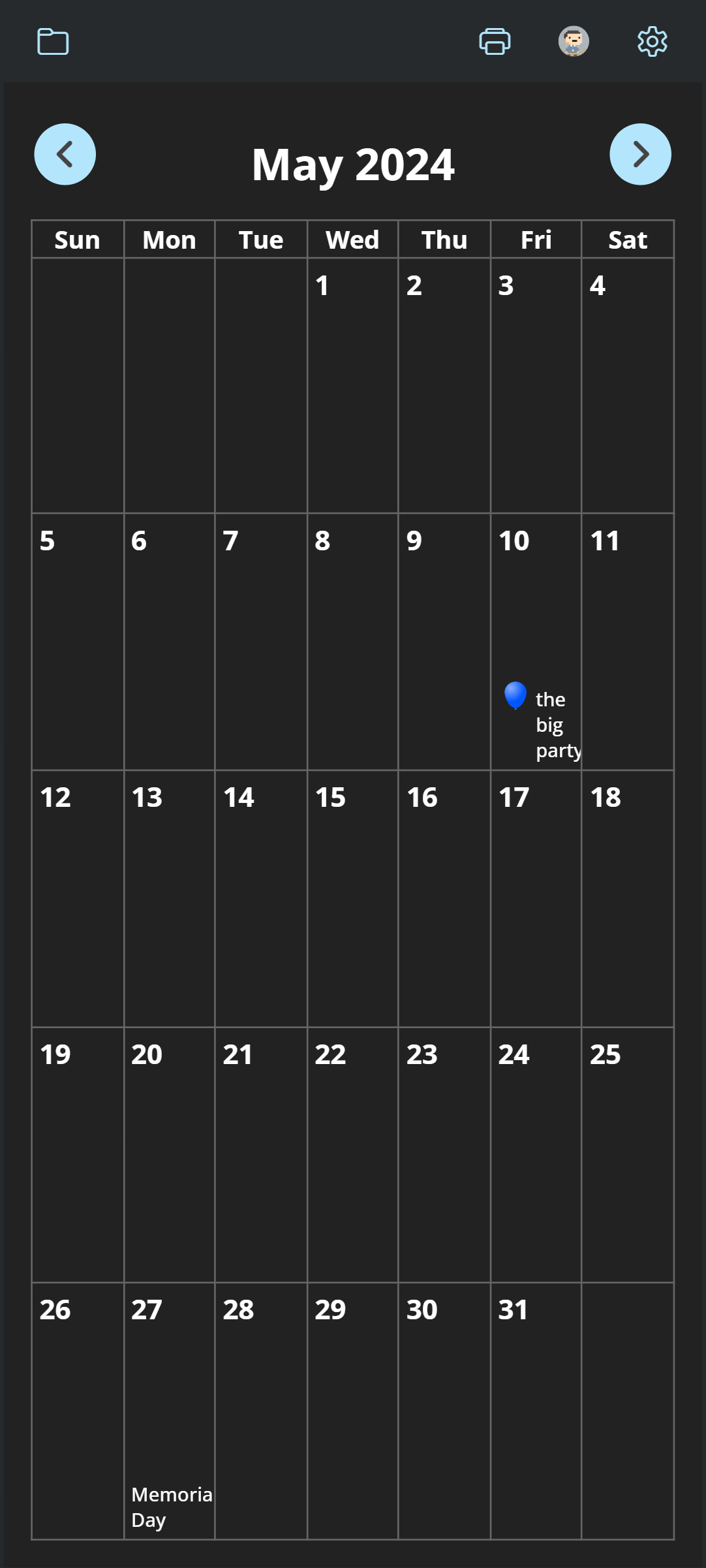 EZ Calendar Maker screenshot