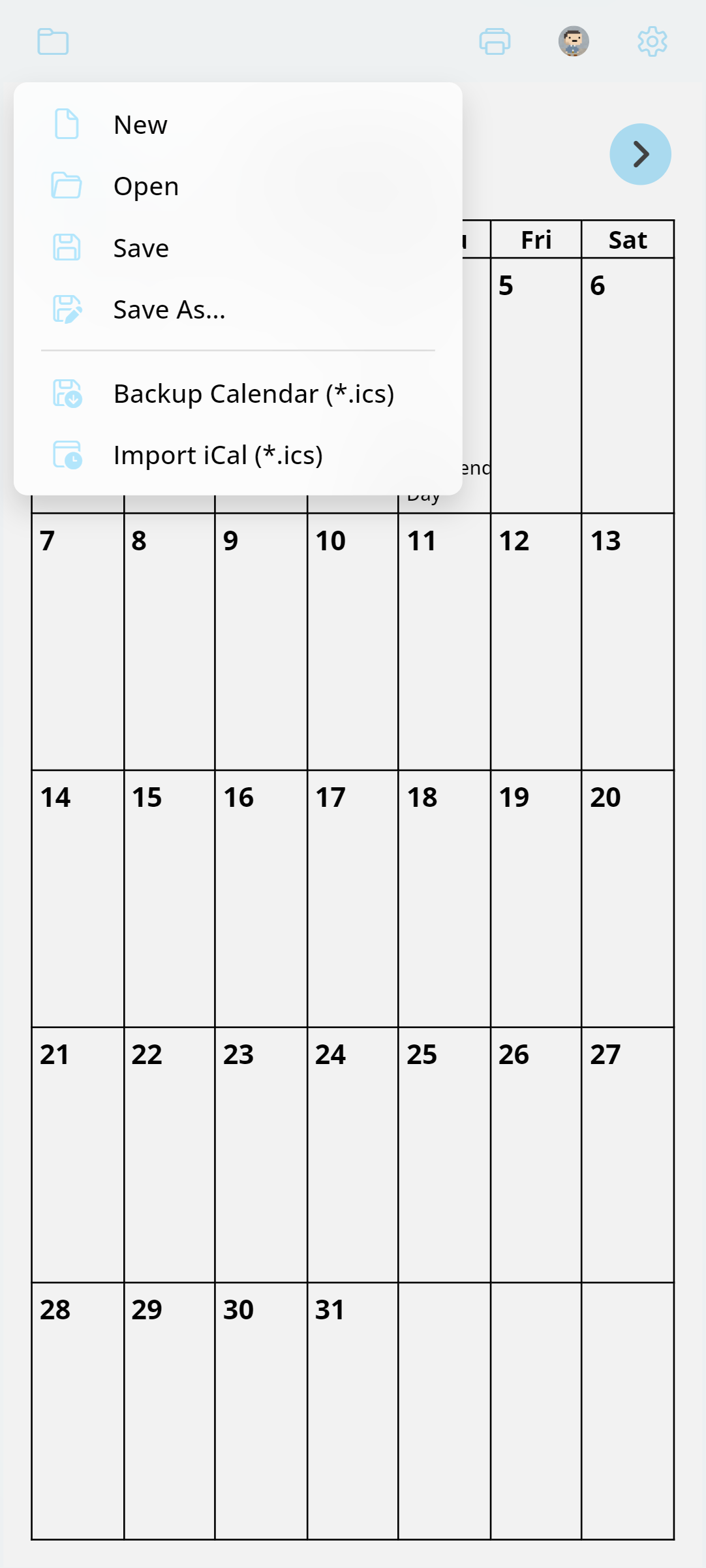 EZ Calendar Maker screenshot