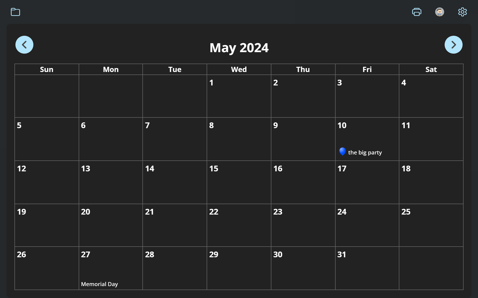 EZ Calendar Maker screenshot