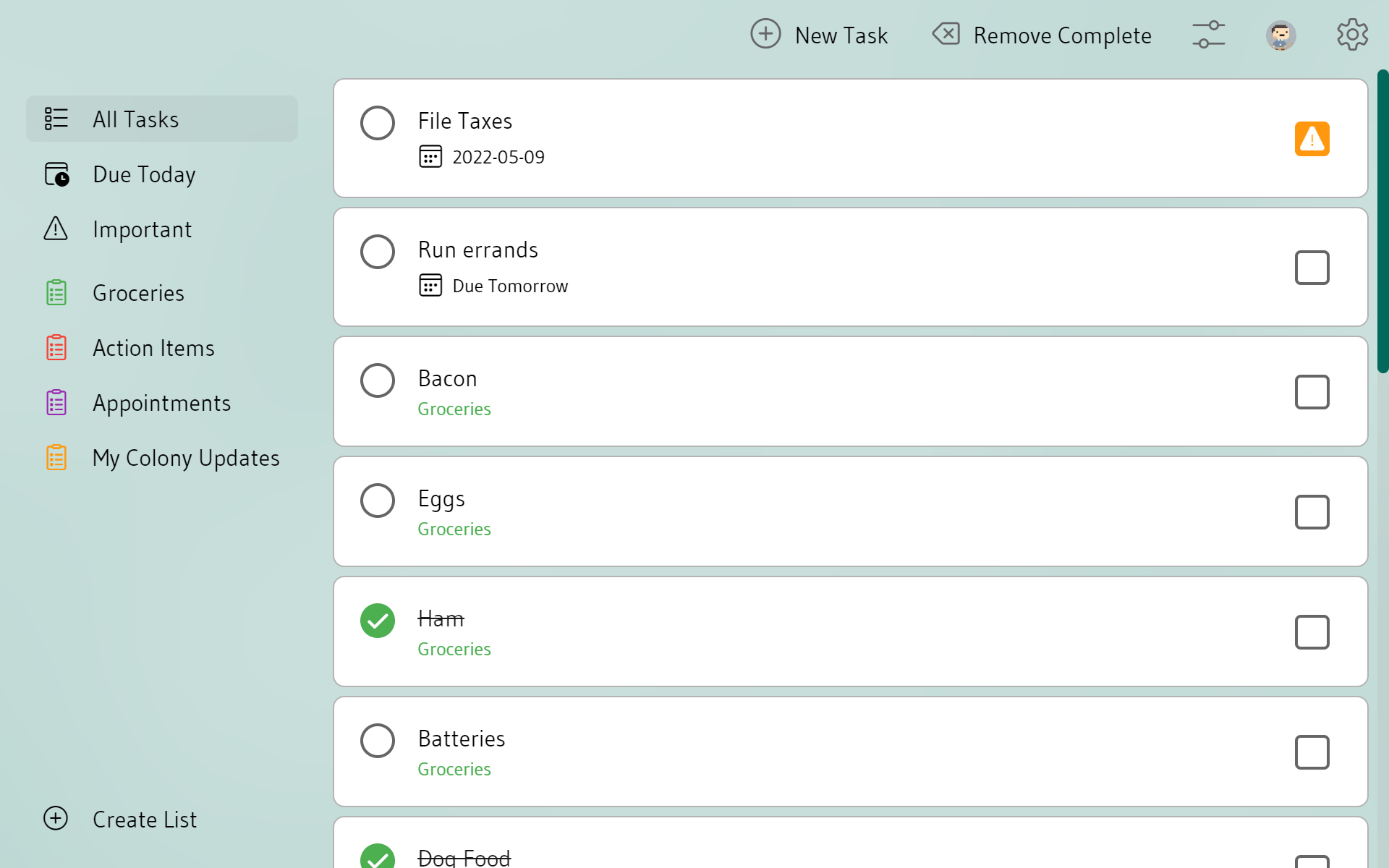 EZ Tasks screenshot