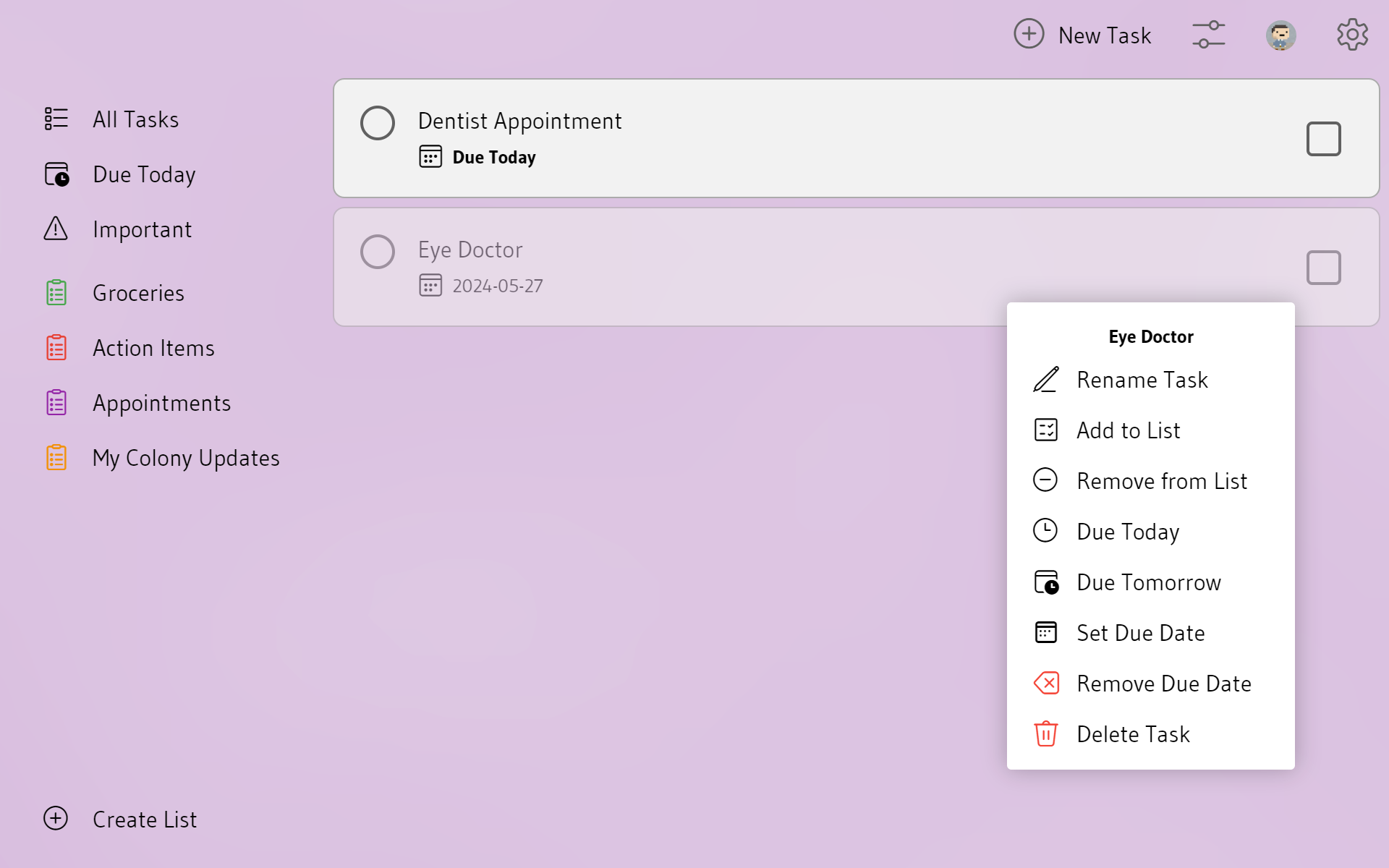 EZ Tasks screenshot