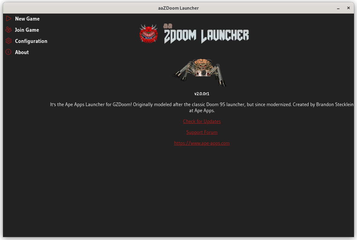 aaZDoom Launcher screenshot