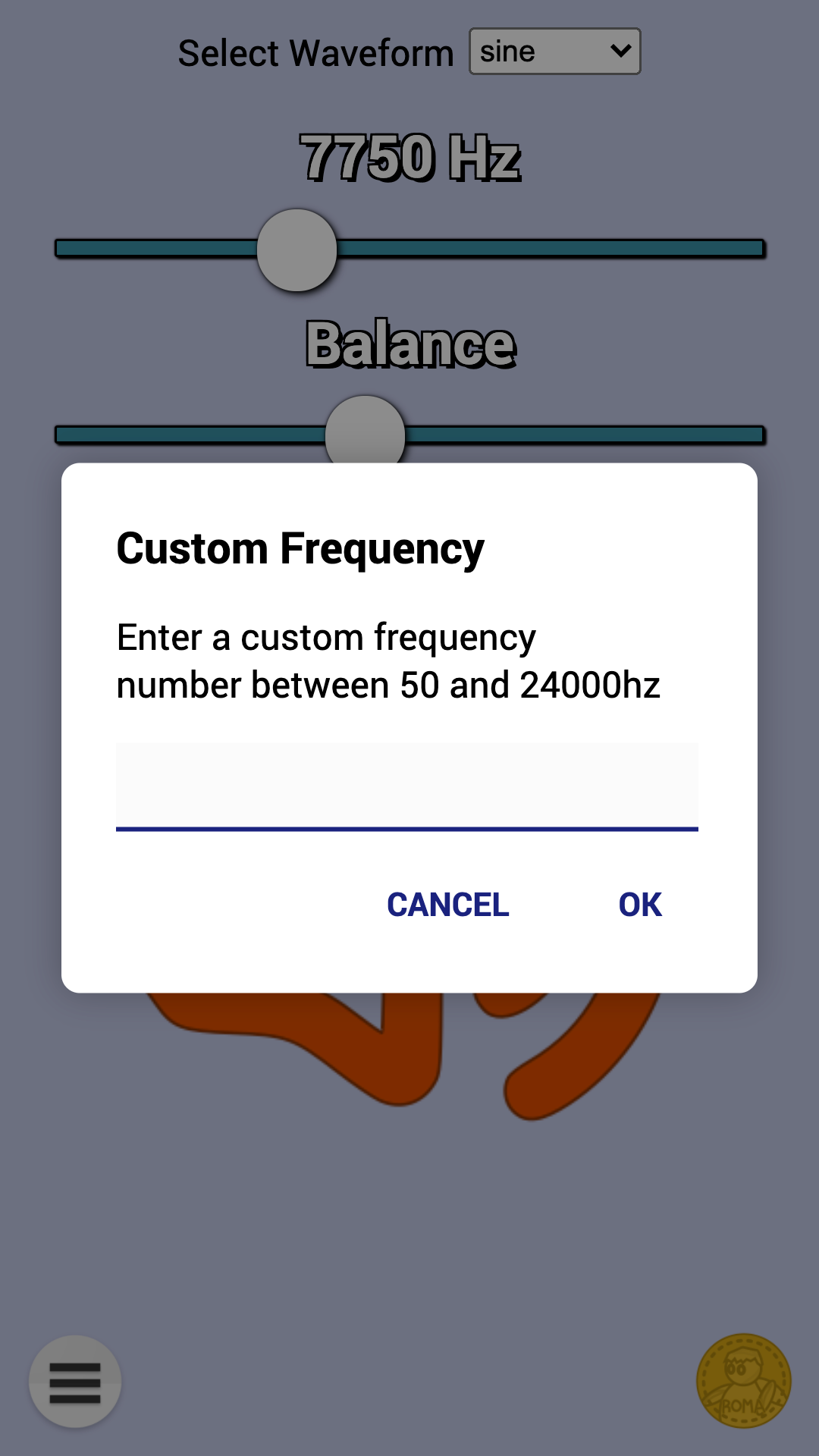 Frequency Generator screenshot