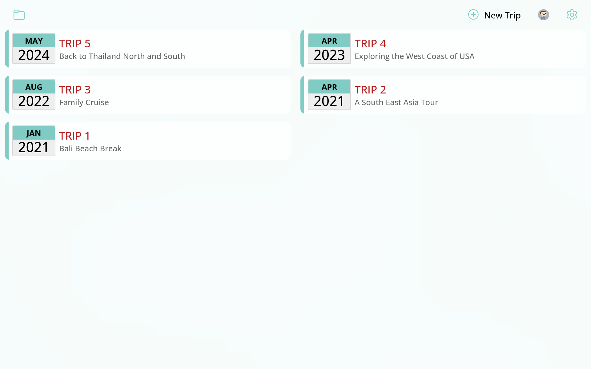 EZ Trip Tracker screenshot