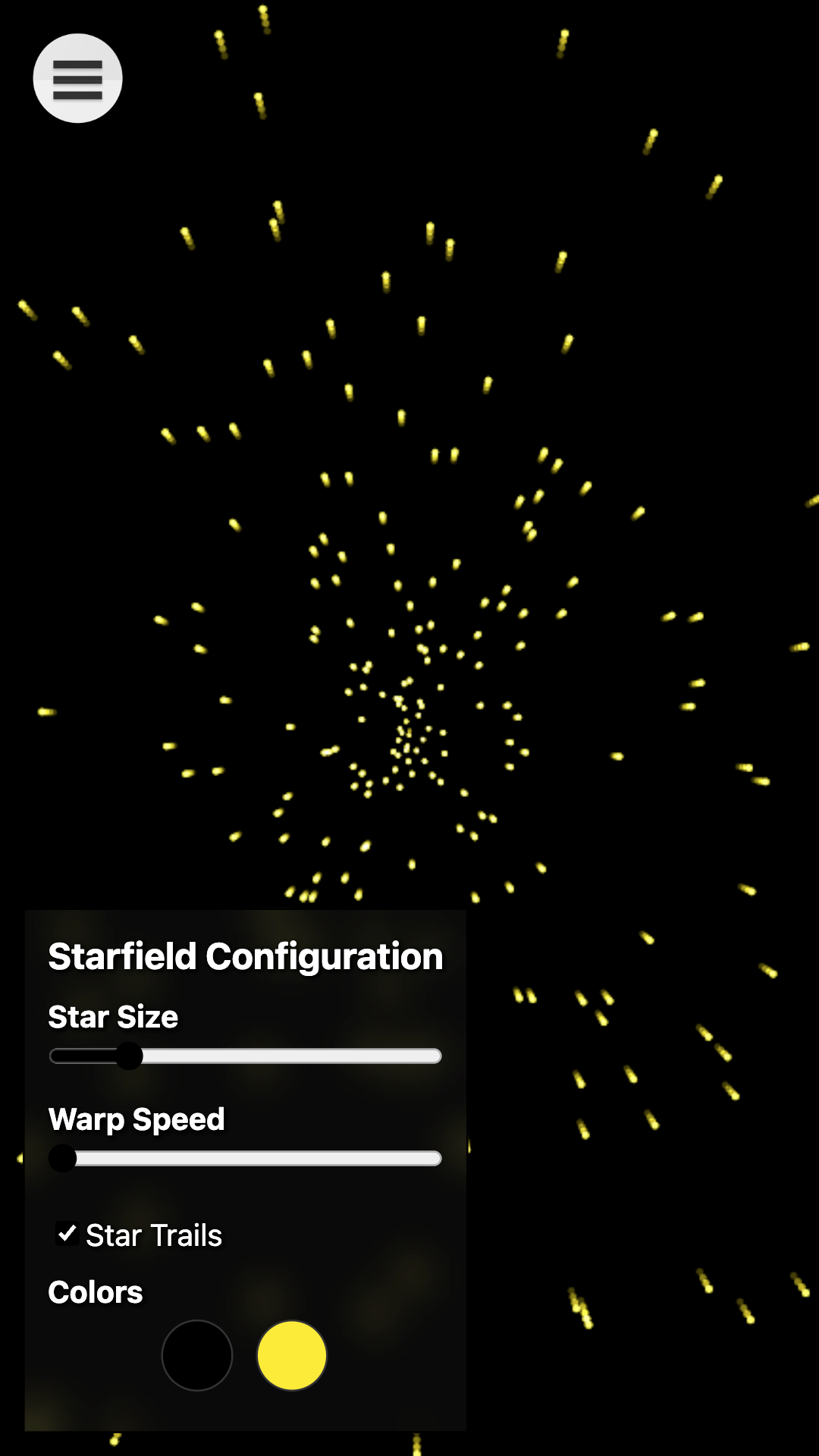 Starfield Simulator screenshot