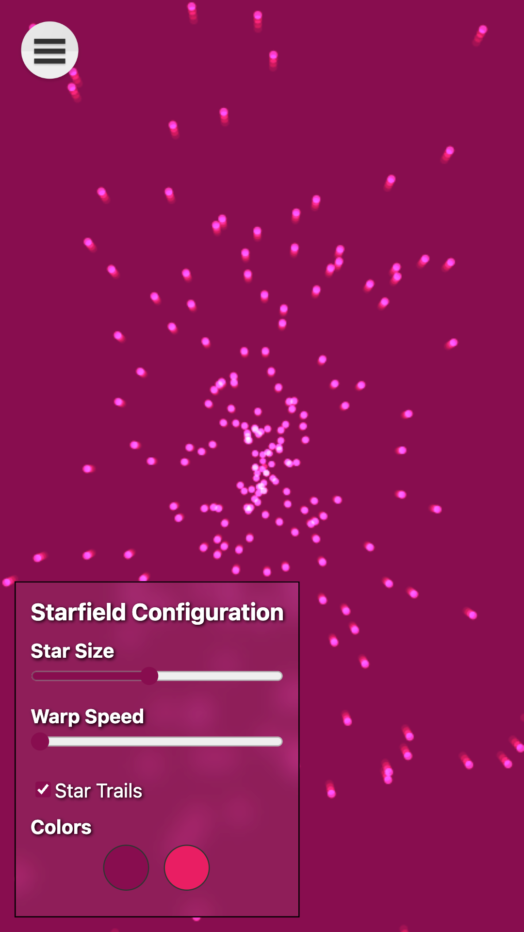 Starfield Simulator screenshot