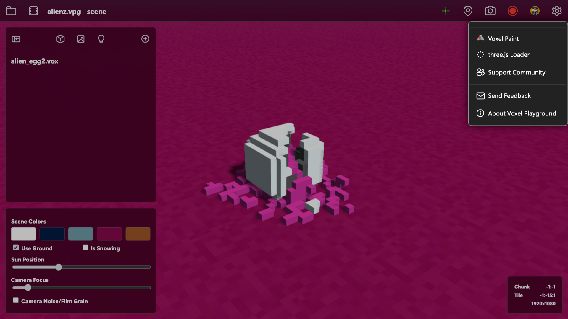 Voxel Playground screenshot