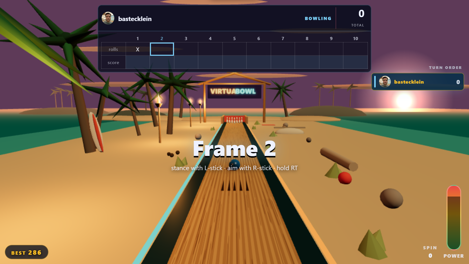 VirtuaBowl screenshot