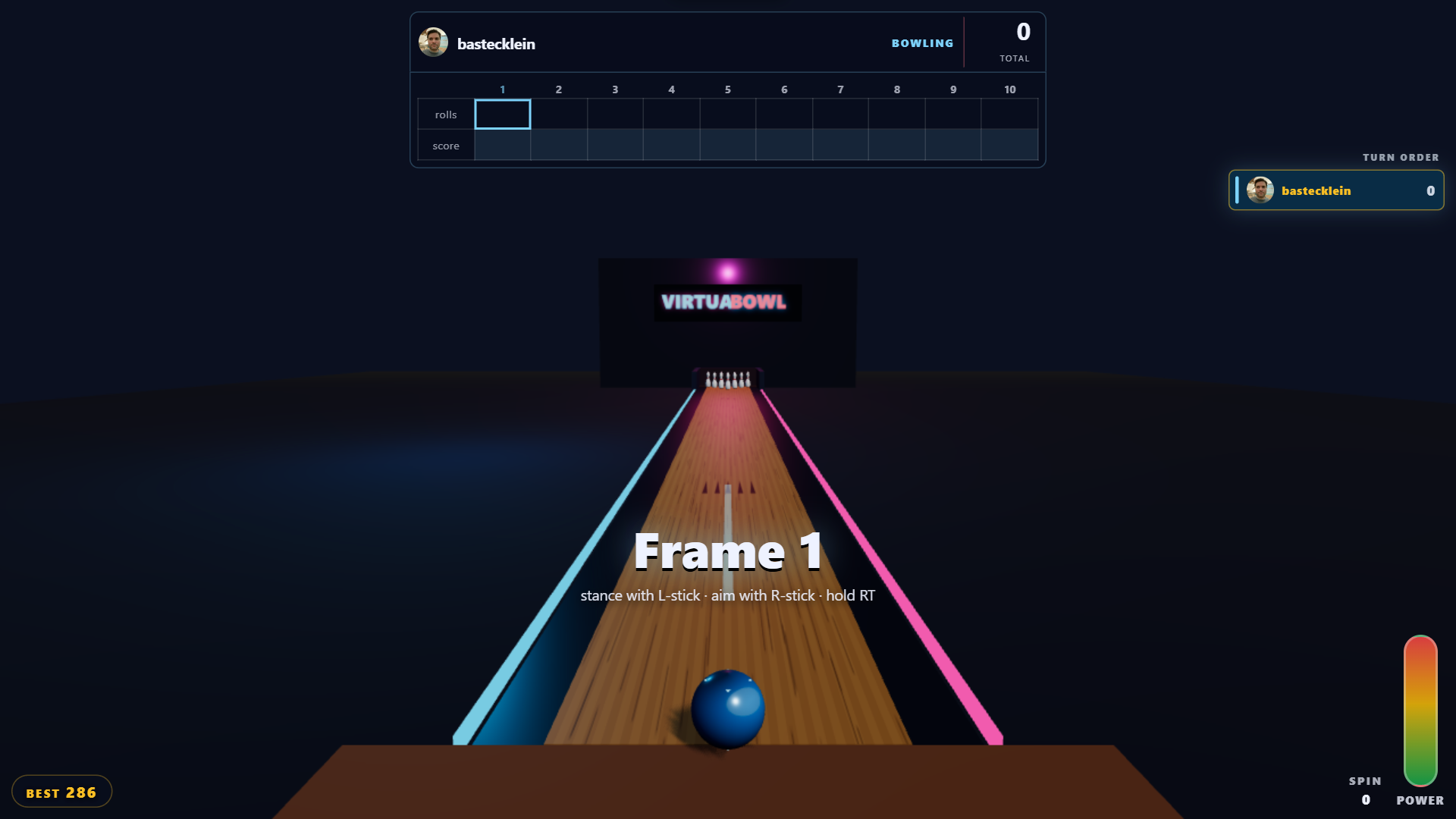 VirtuaBowl screenshot