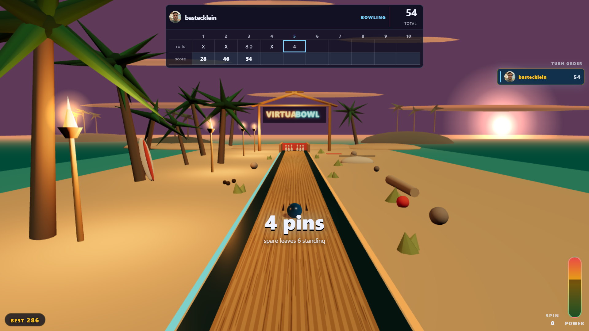 VirtuaBowl screenshot