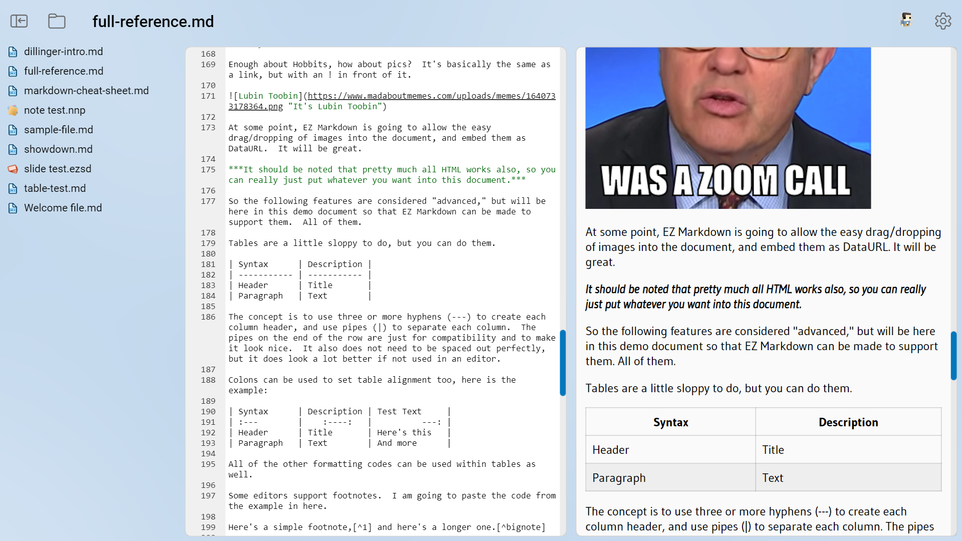 EZ Markdown screenshot