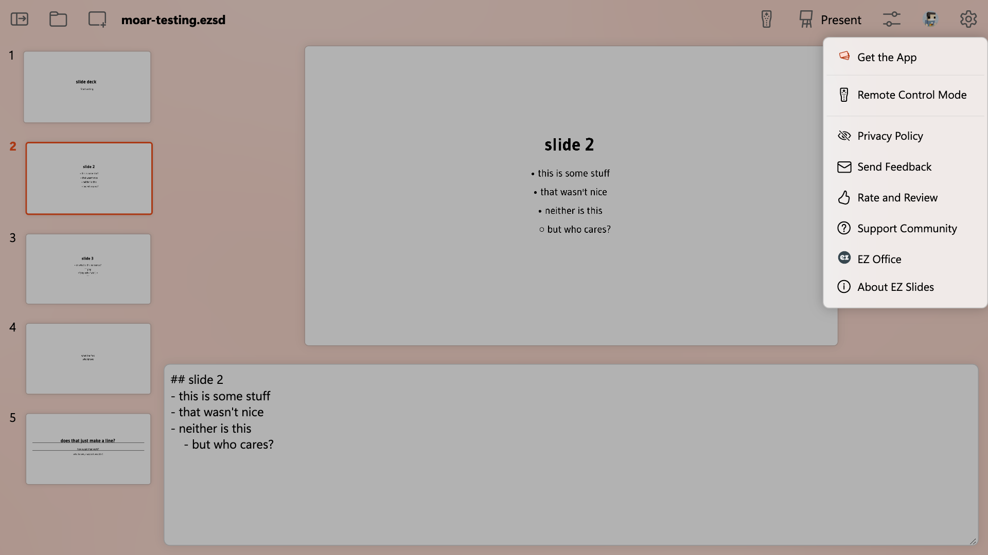 EZ Slides screenshot