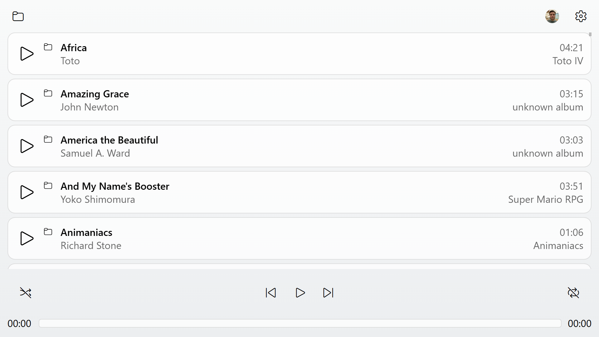 MIDIAmp screenshot
