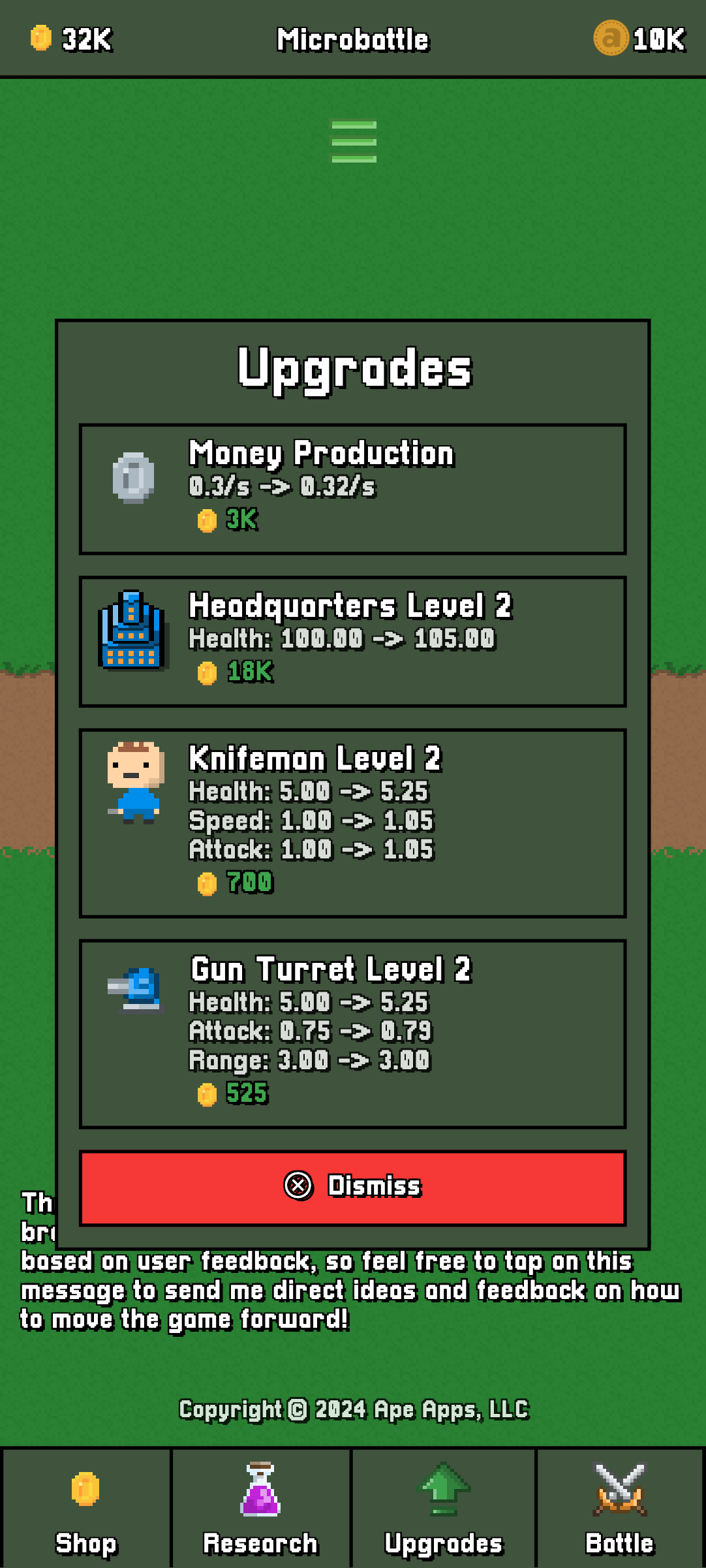Microbattle screenshot