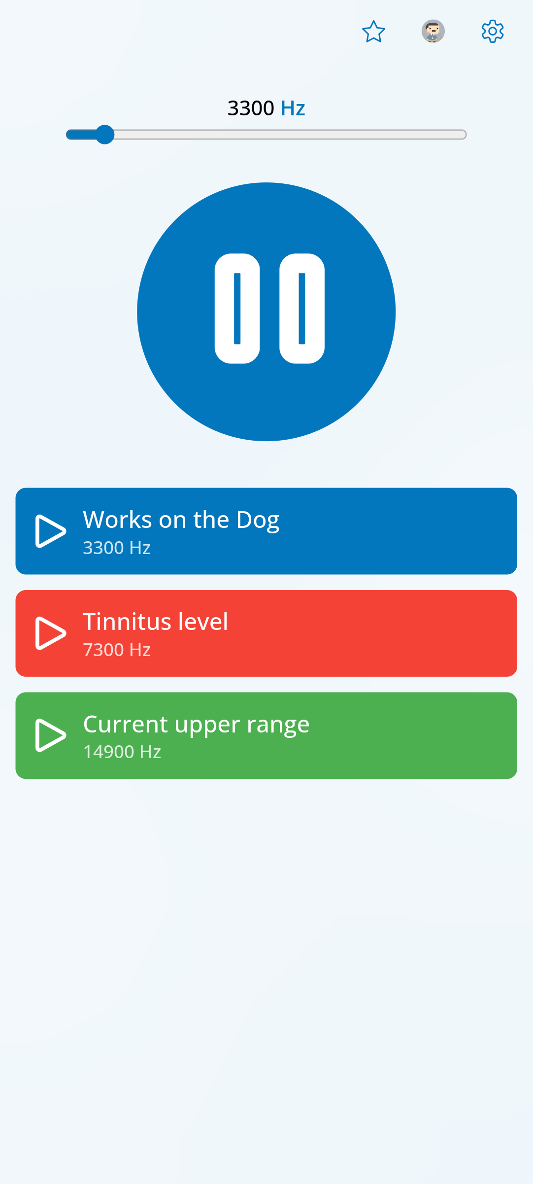 Tinnitus Frequency App screenshot