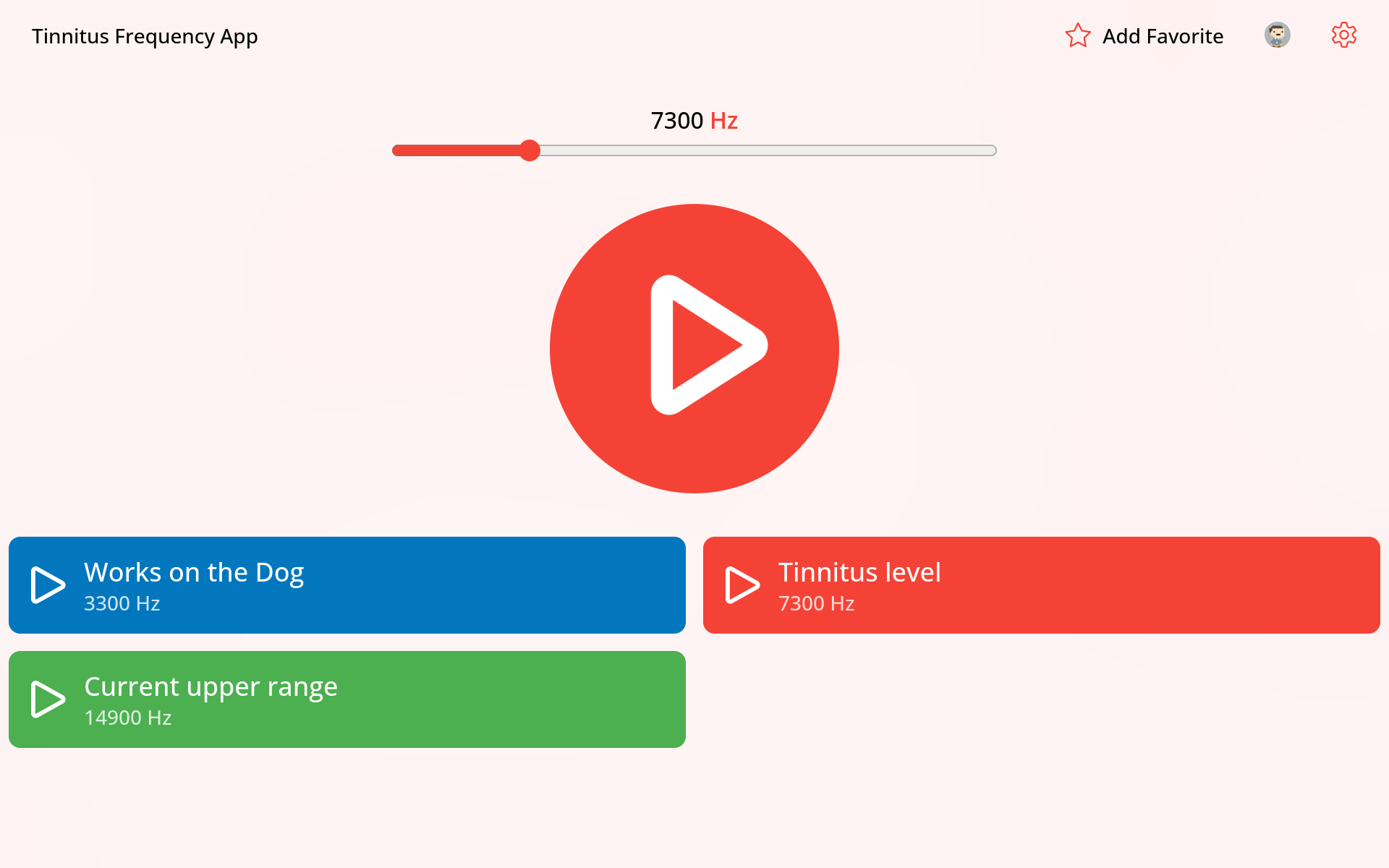 Tinnitus Frequency App screenshot