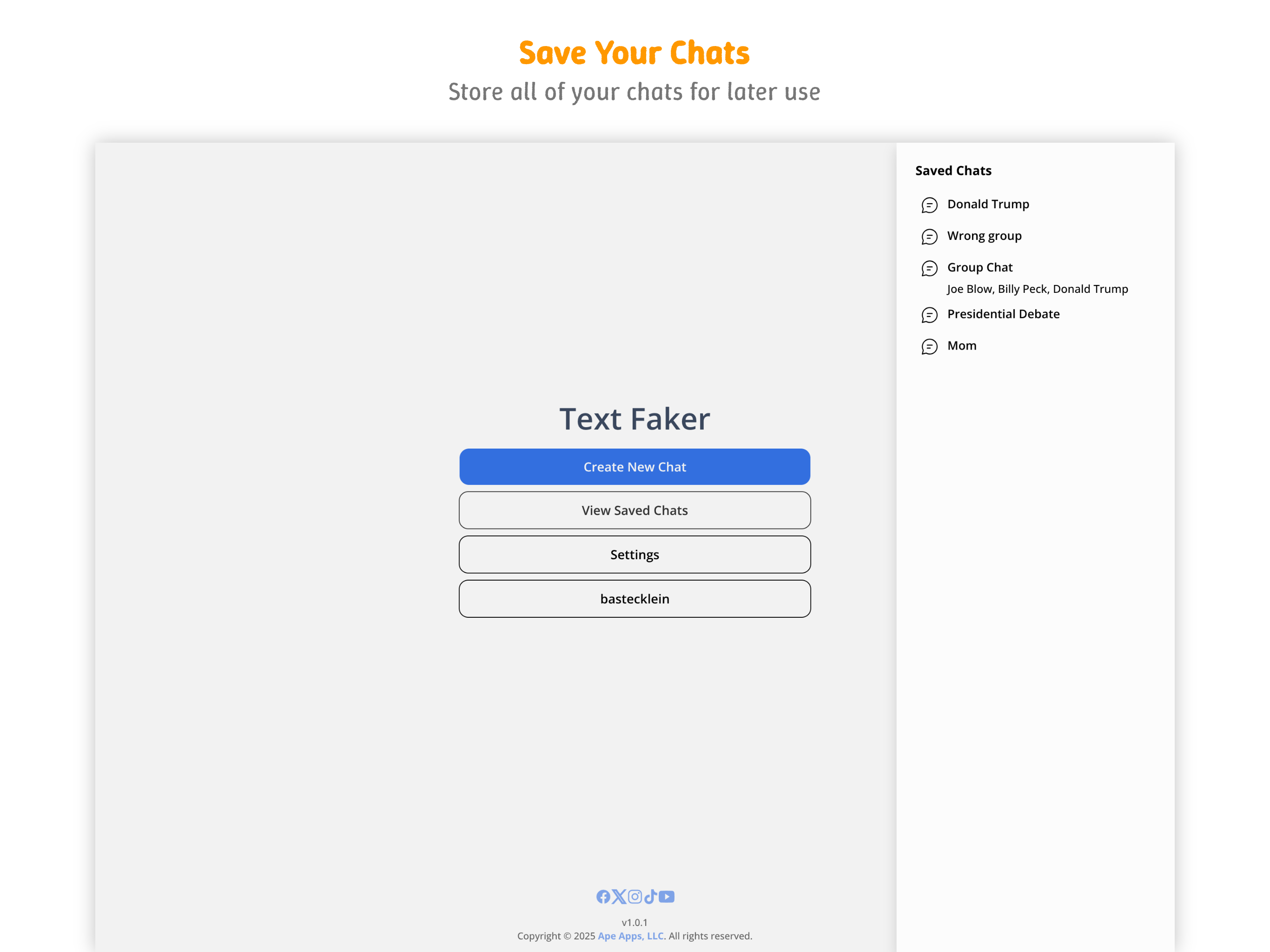 Text Faker screenshot