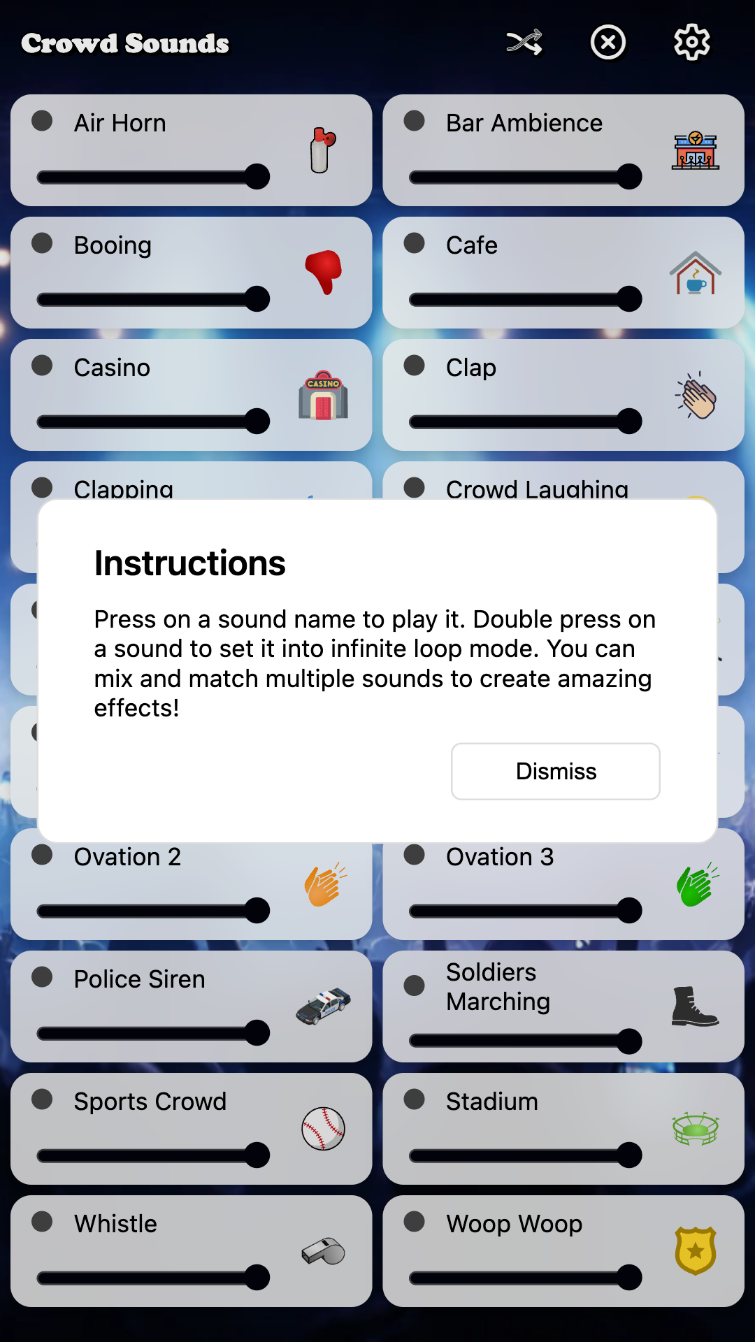 Crowd Sounds screenshot