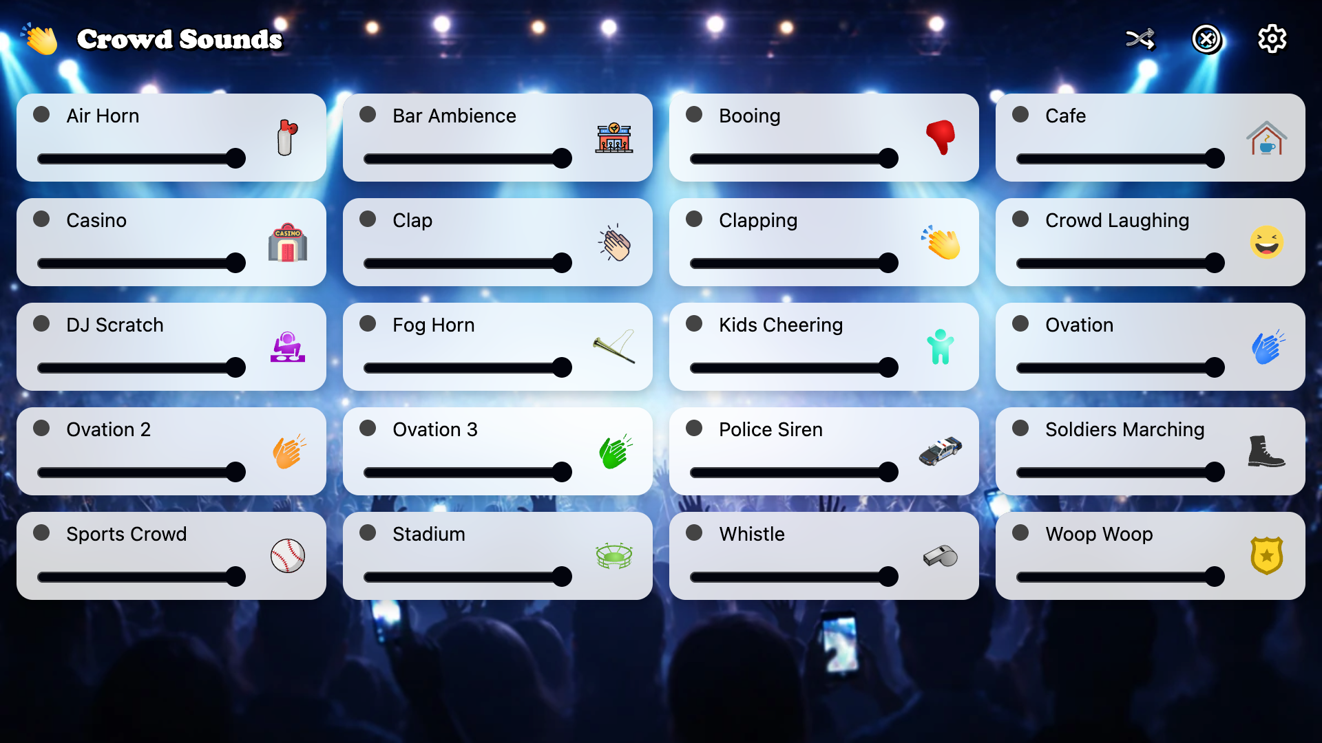 Crowd Sounds screenshot
