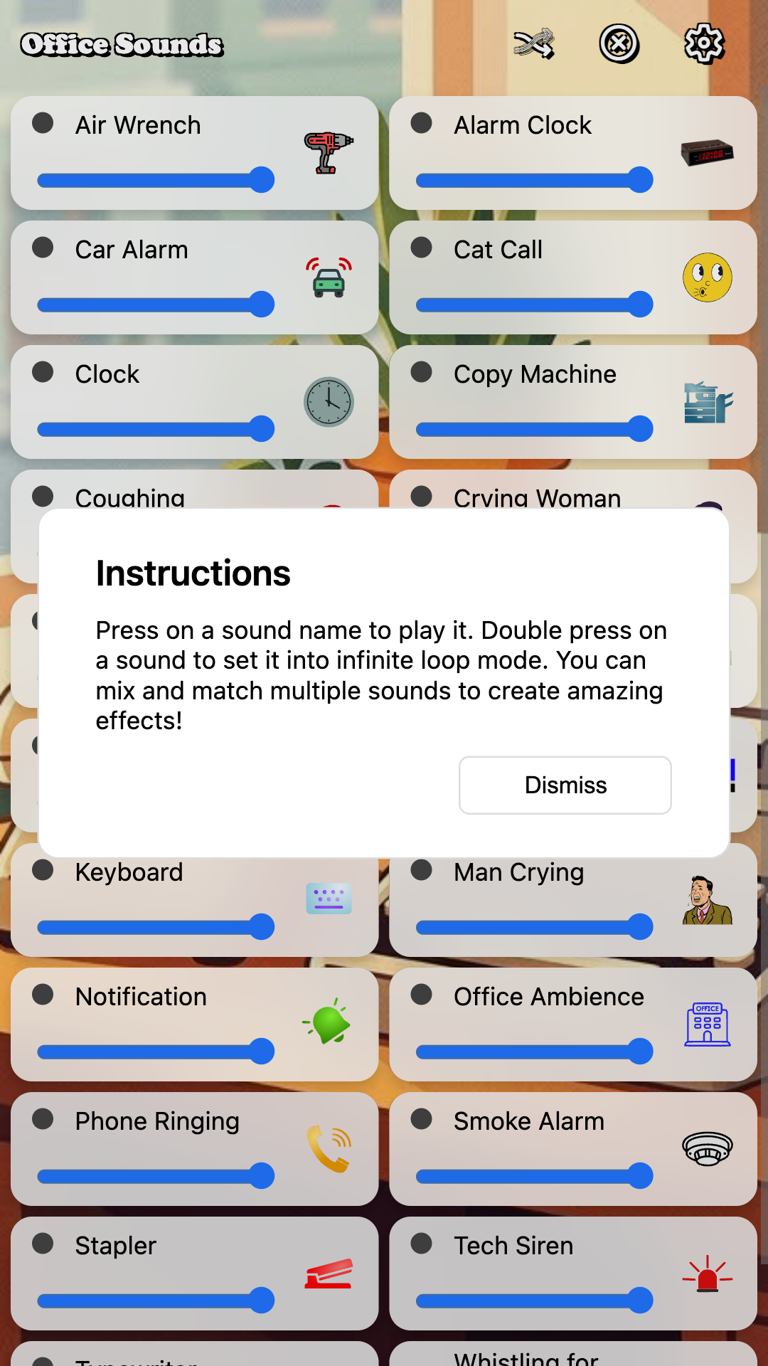 Office Sounds screenshot