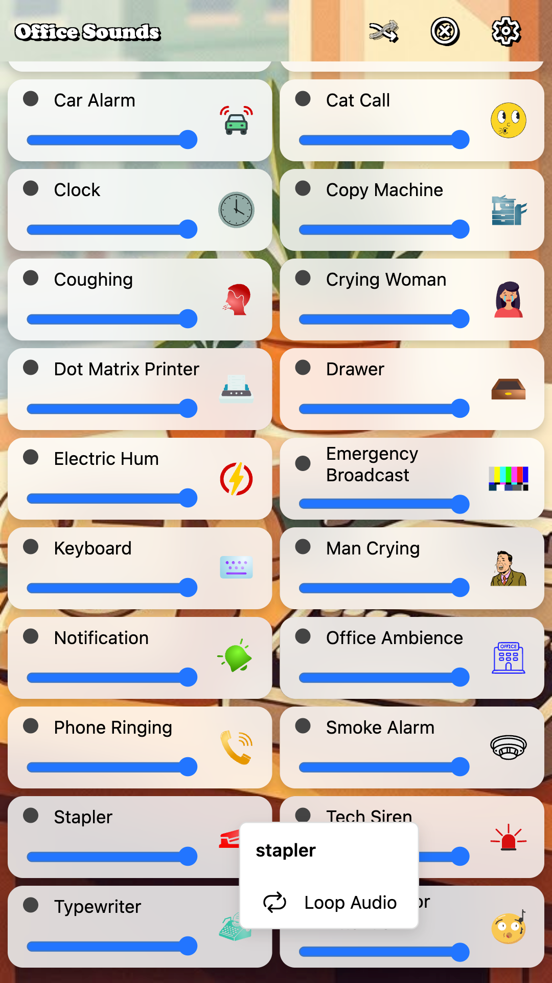 Office Sounds screenshot