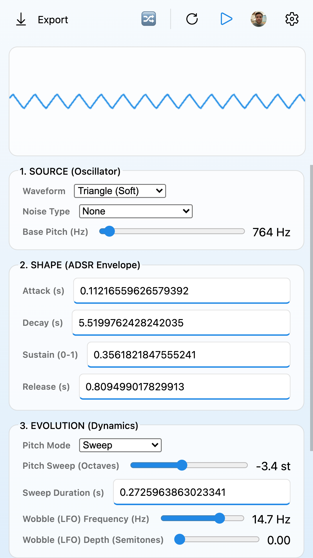Sound Effect Generator screenshot