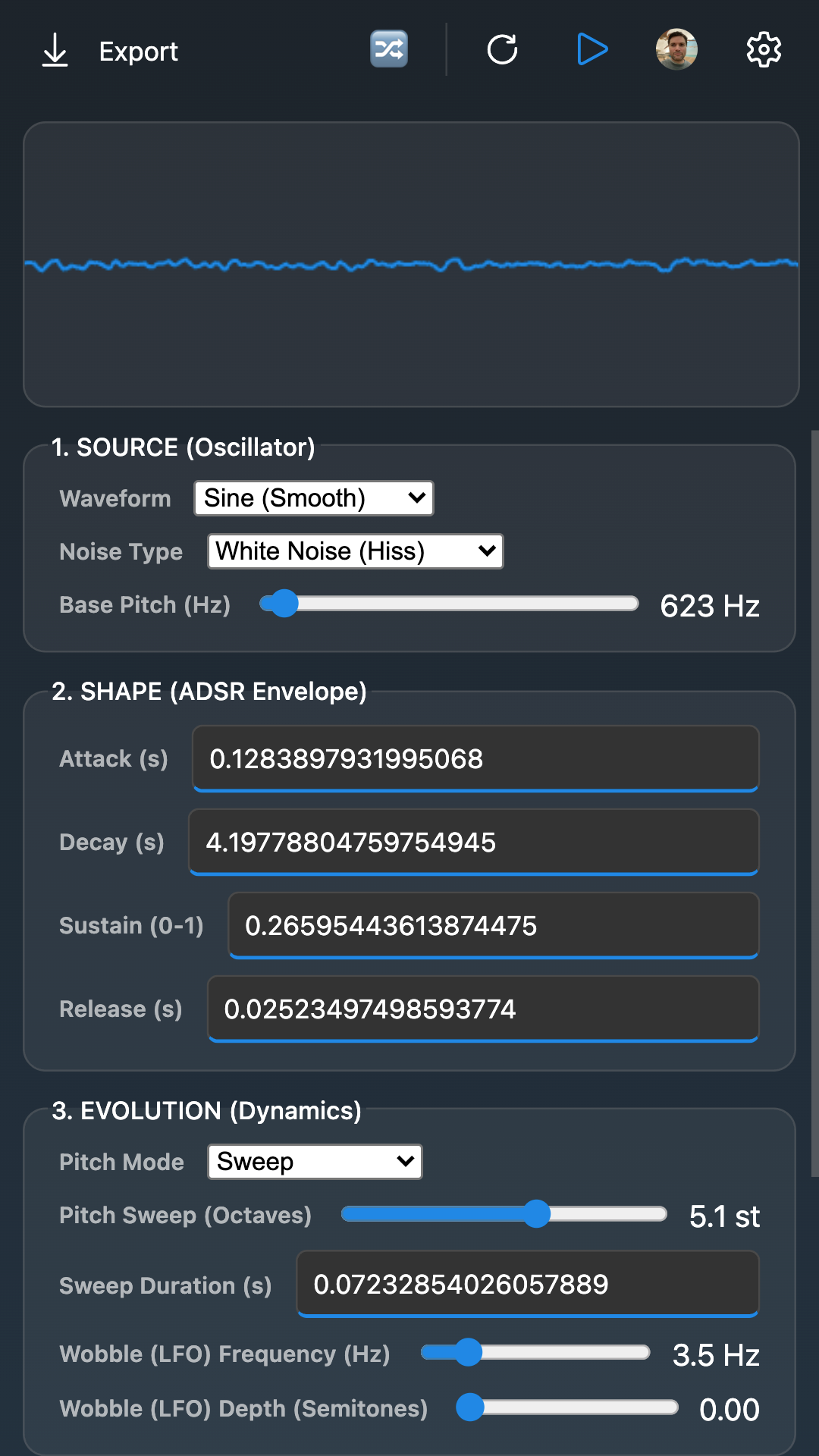 Sound Effect Generator screenshot