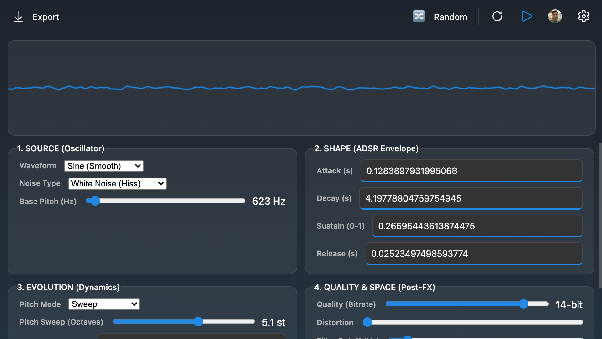 Sound Effect Generator screenshot
