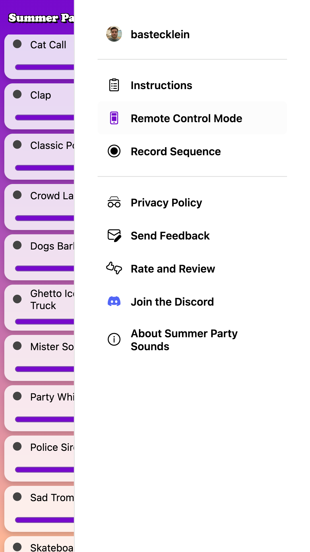 Summer Party Sounds screenshot